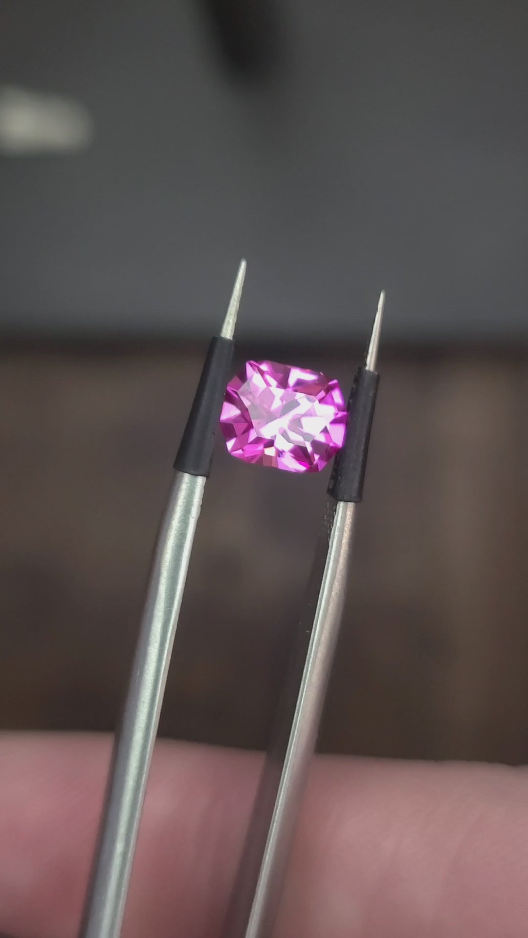 1.50 Ct Pink Synthetic Sapphire Rectangle/Cushion – Julia DeLo