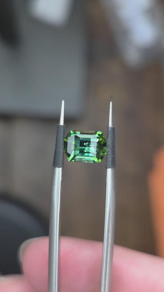 1.41 Ct Green Tourmaline Rectangle
