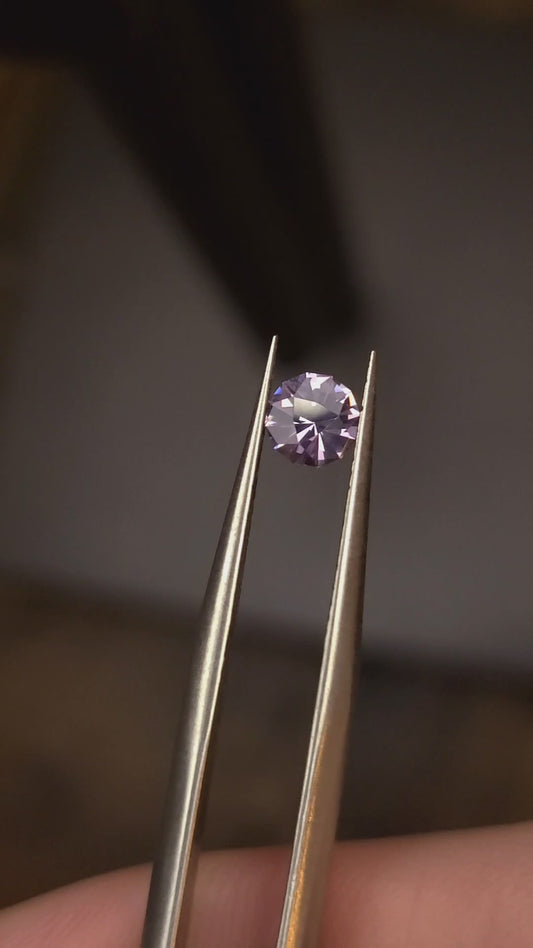 0.46 Ct Purple Spinel Round