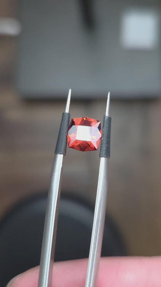 1.32 ct Red Garnet Cushion
