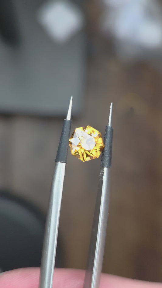 1.49 Cr Golden Yellow Zircon Round