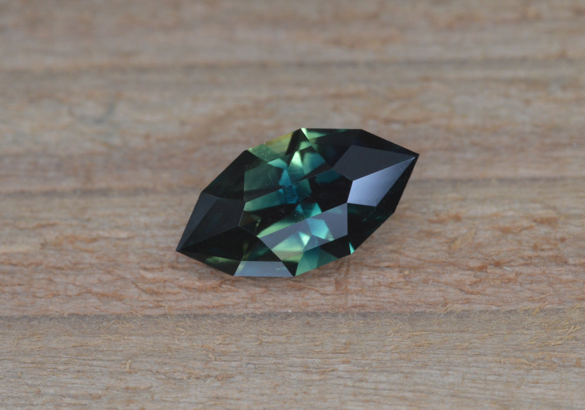 1.62 Ct Blue Green Australian Sapphire Marquise