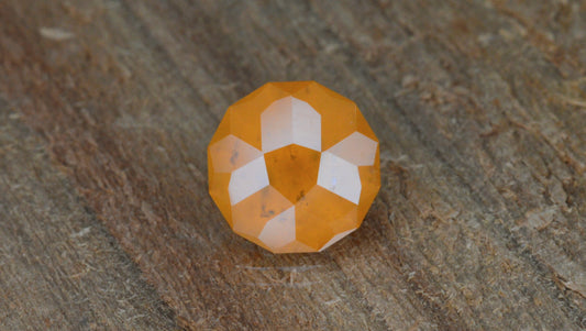 1.50 Ct Orange Opaque Zircon Round