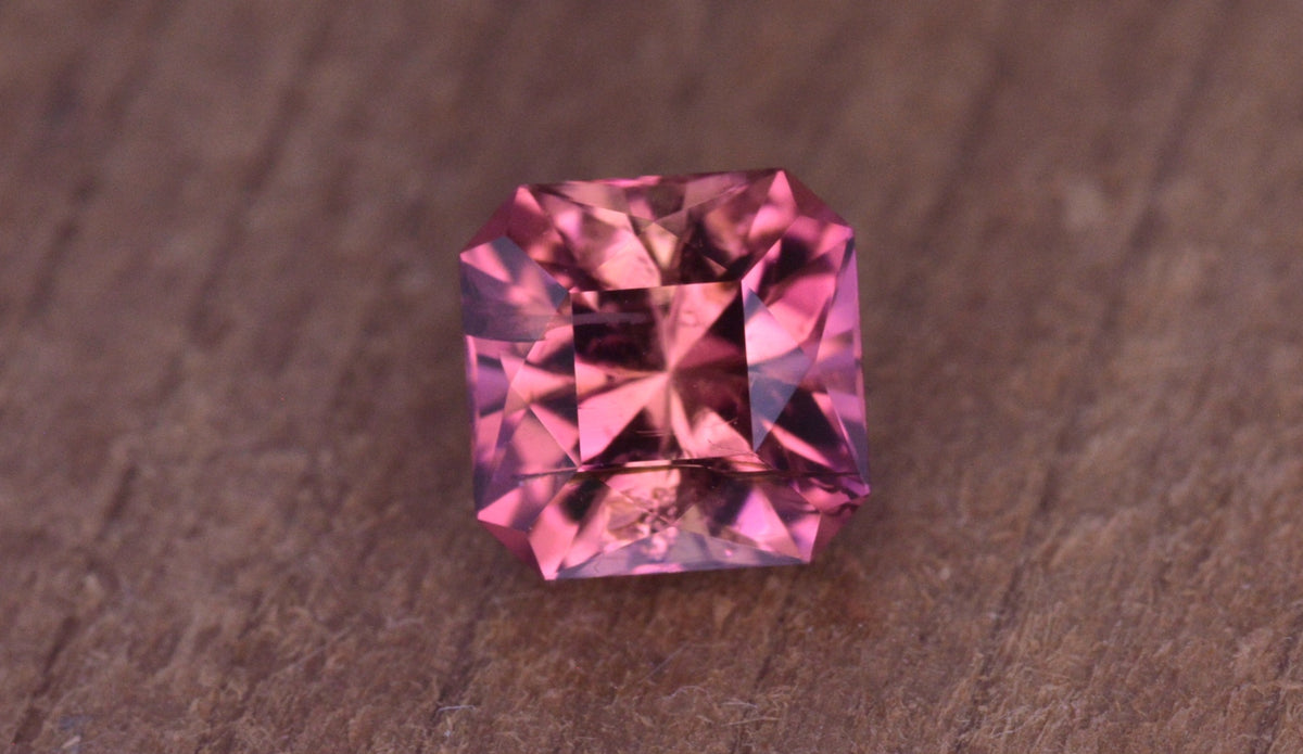 1.24 Ct Pink/Peach Tourmaline Square