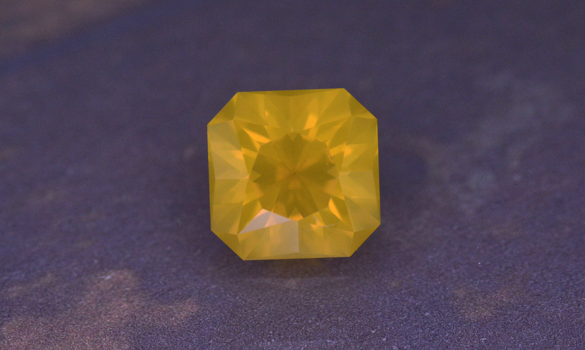 1.69 Ct Yellow Fire Opal Square