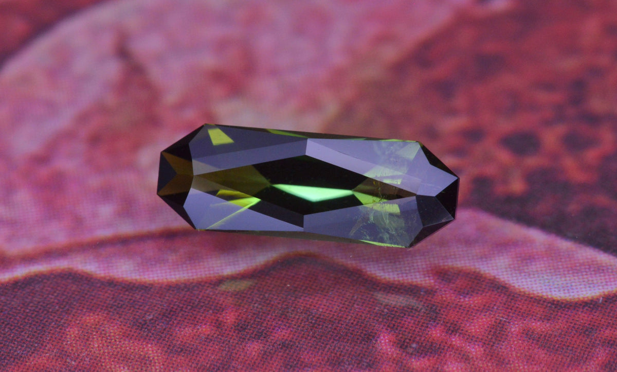 0.93 Ct Green Tourmaline Long Rectangle