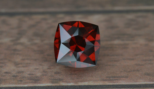 2.40 Ct Red Garnet Cushion