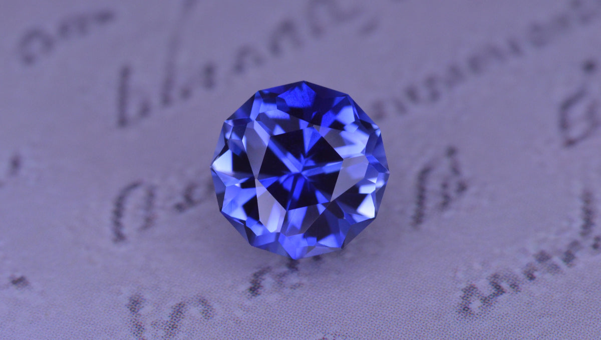 1.83 Ct Blue Synthetic Sapphire Round