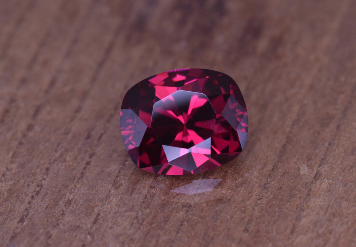 3.05 Ct Dark Pink Garnet Elongated Cushion