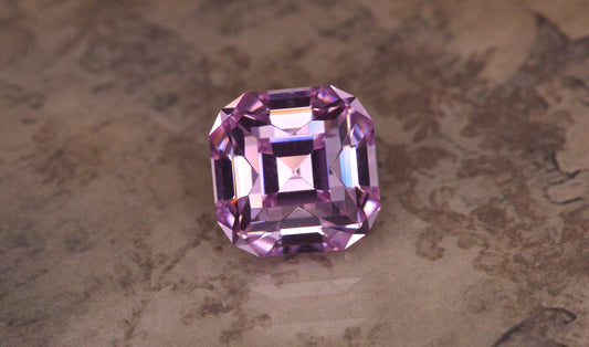 10.25 Ct Lavendar Synthetic YAG Square