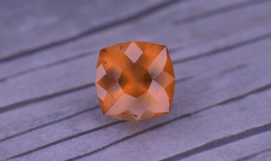 1.71 Ct Semi Opaque Orange Hessonite Garnet Cushion